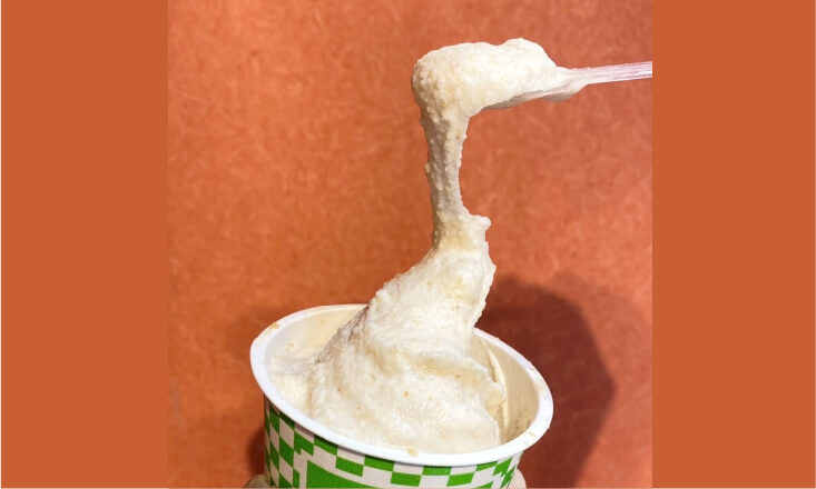 ジェラートとこな納豆のコラボ 伊太利亜のじぇらあとや