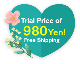 Trial Price of 980 Yen and Free Shipping!