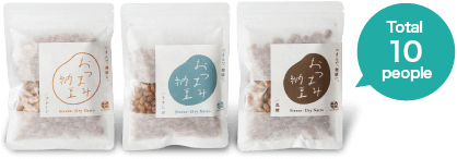 Get a 3-piece natto snack set as a gift!