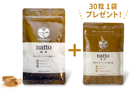 そのもの納豆90粒｜30粒1袋プレゼント特典付き