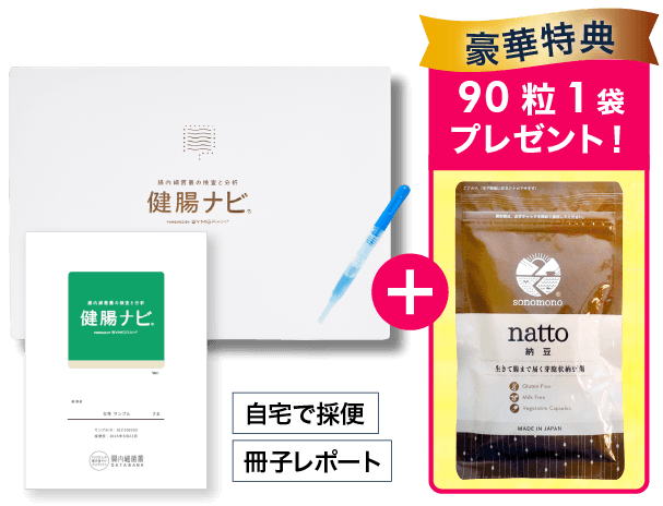 健腸ナビ｜豪華特典、そのもの納豆90粒プレゼント！