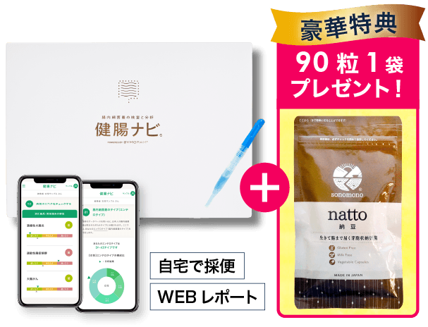健腸ナビ｜豪華特典、そのもの納豆90粒プレゼント！