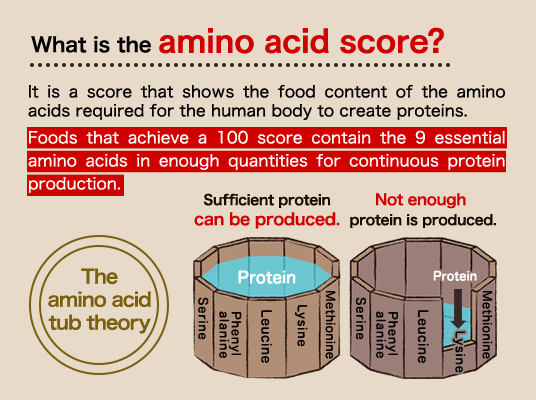 What is the amino acid score?