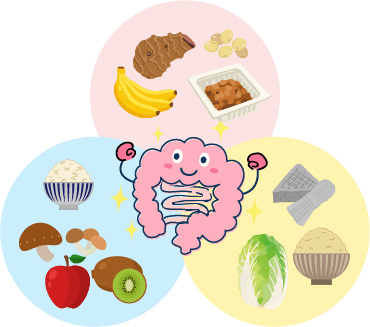 食物繊維をバランスよく摂ることが大切